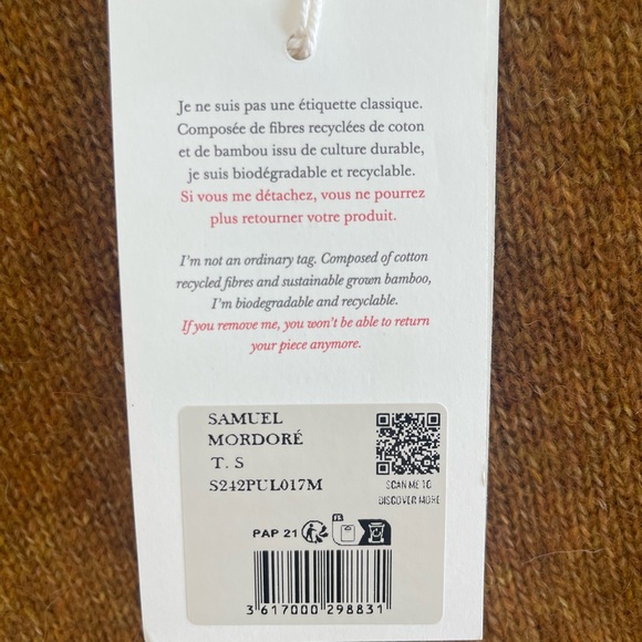 Sézane Samual Jumper Brand NWT - Picture 3 of 4